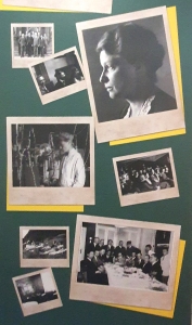 Fotocollage mit Fotos von Hertha Sponer und ein Foto mit ihrem Portrait