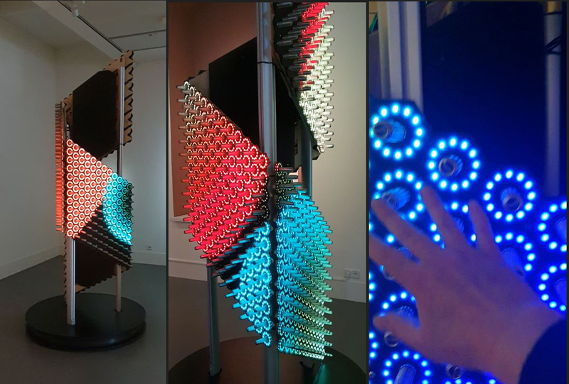 Interaktive Lichtskulptur Quantum Spire von Robin Baumgarten