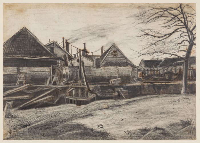 Kunsthalle Karlsruhe - Vincent van Gogh: Fabrik in den Haag,1882